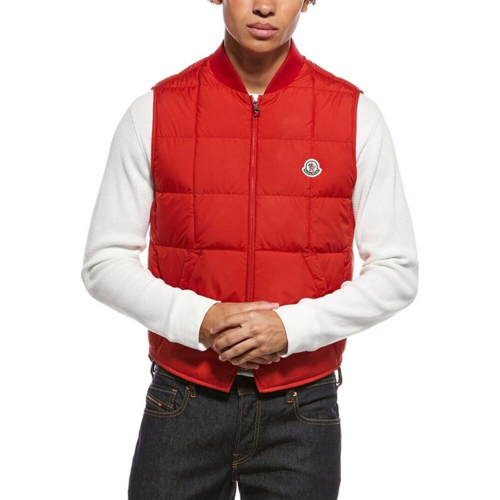 Moncler Mens  Puffer Vest, Red